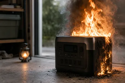 ポータブル電源の発火事故が起きたメーカーは？