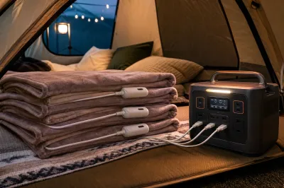 ポータブル電源で電気毛布3枚は使える？