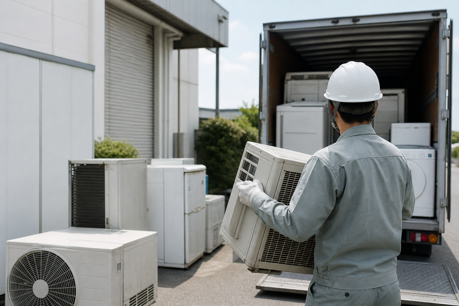 事業所で使用していた廃家電のリサイクル案内、ちゃんとできてる?