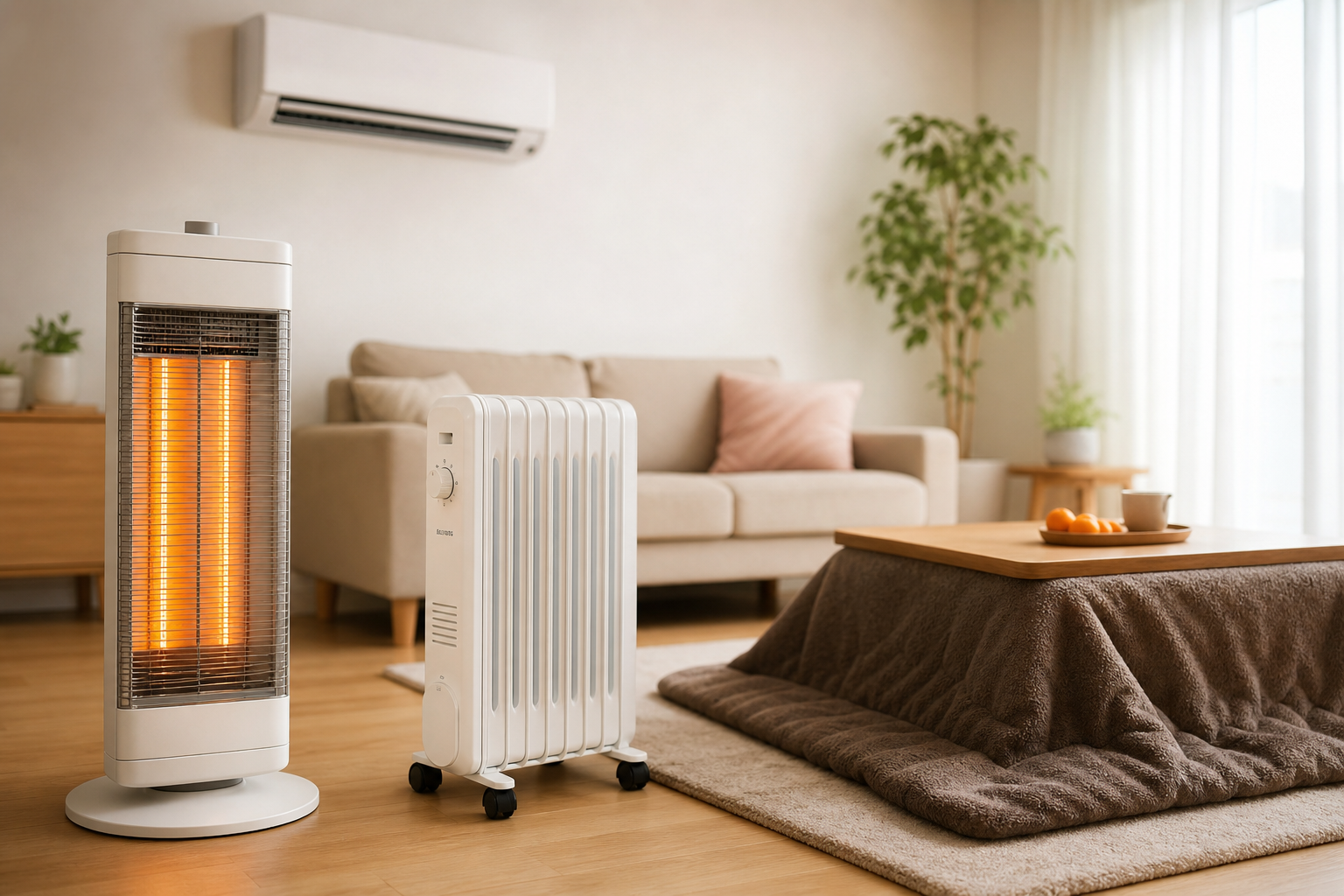暖房器具の電気代を比較！カーボンヒーターはお得なの？