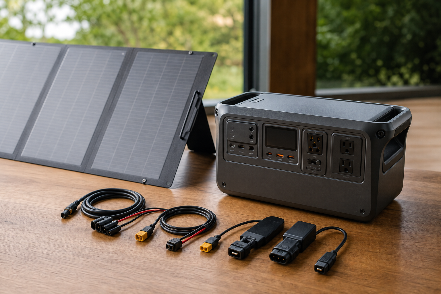 DJI Power 1000 V2のソーラー充電って互換性あるケーブルとアダプタは?