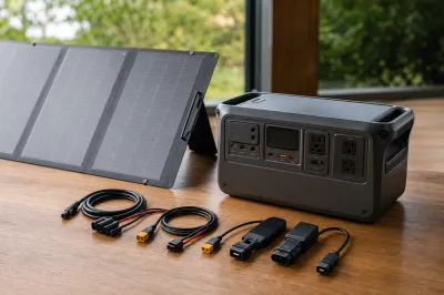 DJI Power 1000 V2のソーラー充電って互換性あるケーブルとアダプタは？