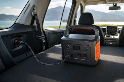 JackeryポータブルAは車で充電できる？
