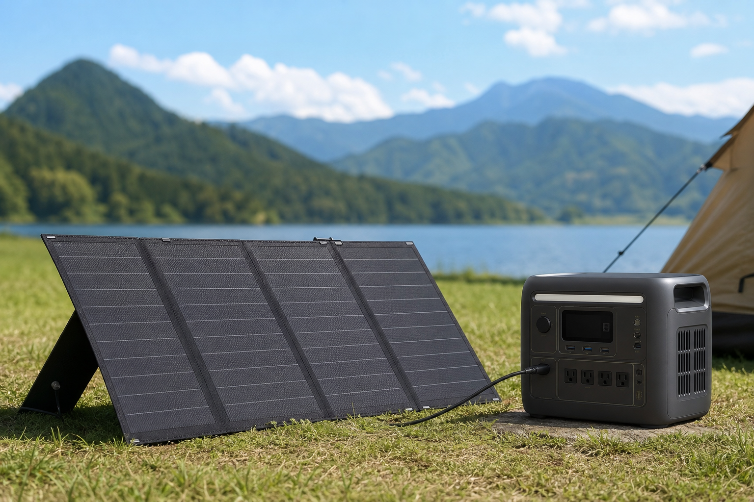 アンカーのポータブル電源C800にソーラーパネルは使える？
