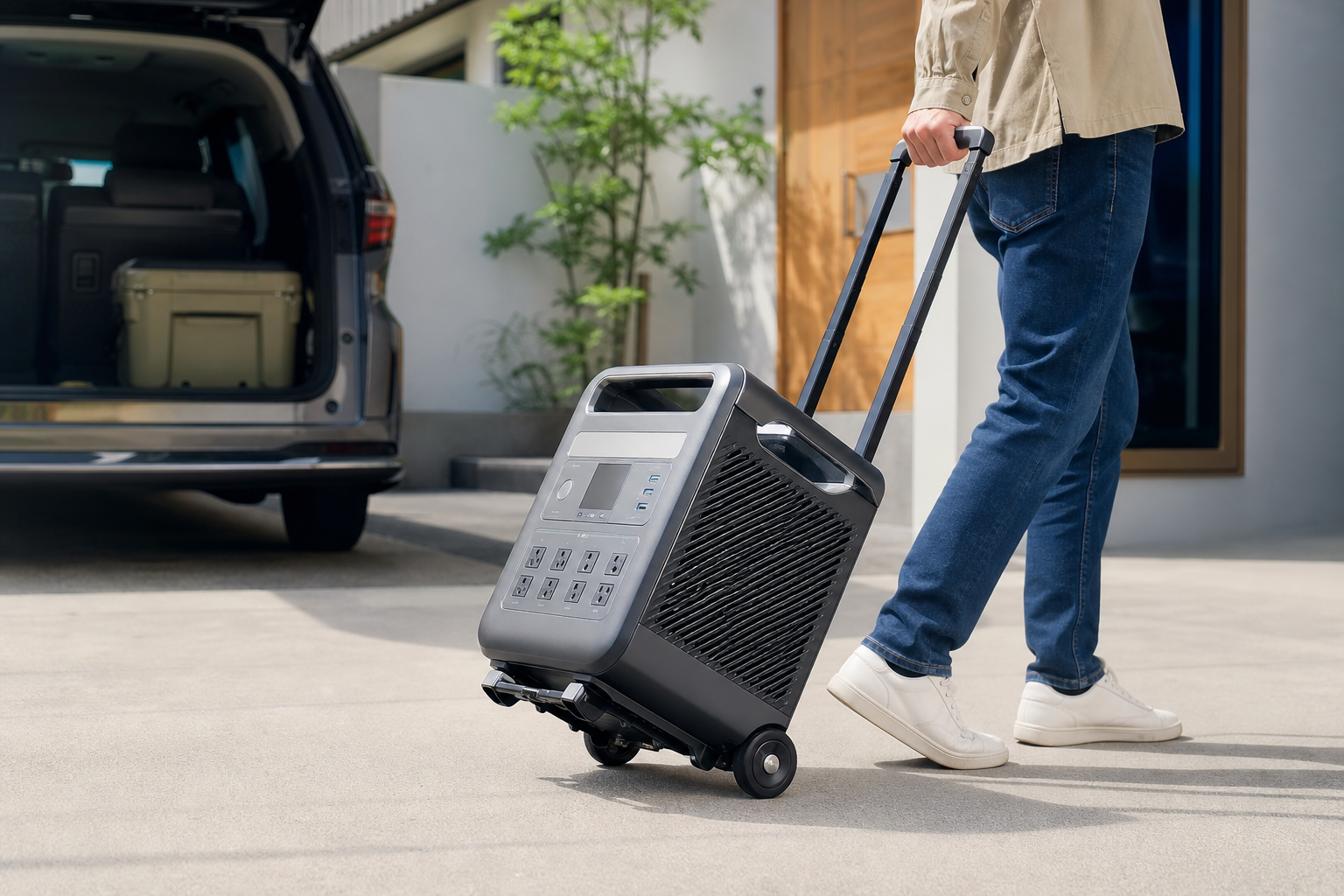 アンカーのポータブル電源はキャリーで運べる？