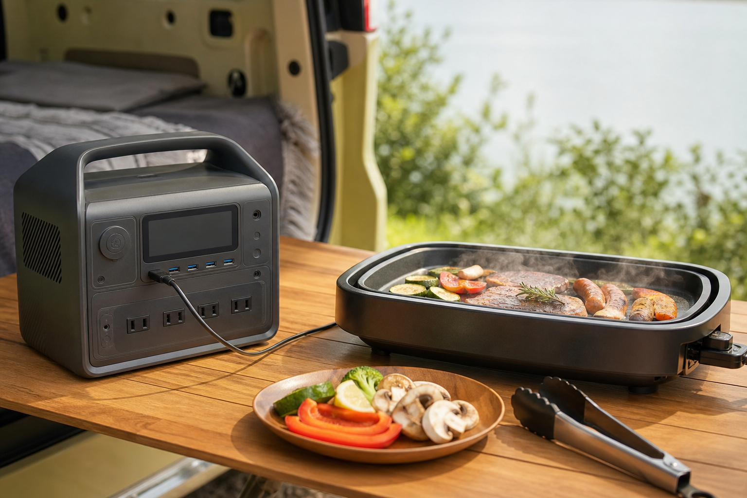 アンカーのポータブル電源でホットプレートは使える？
