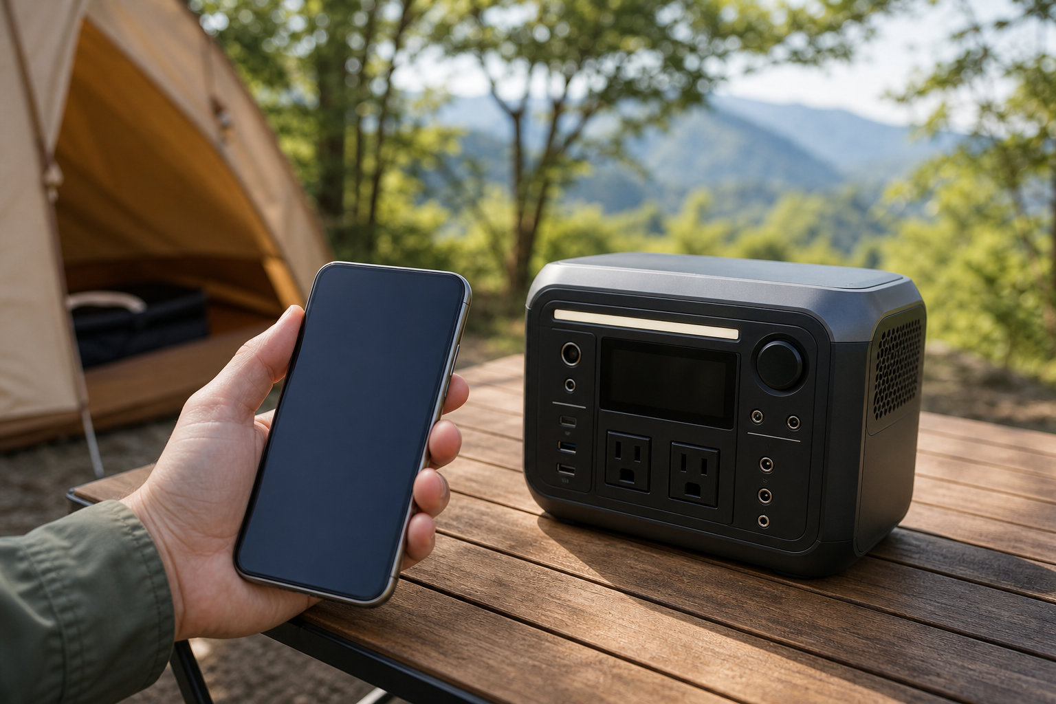 イーノウのポータブル電源はアプリで使える？