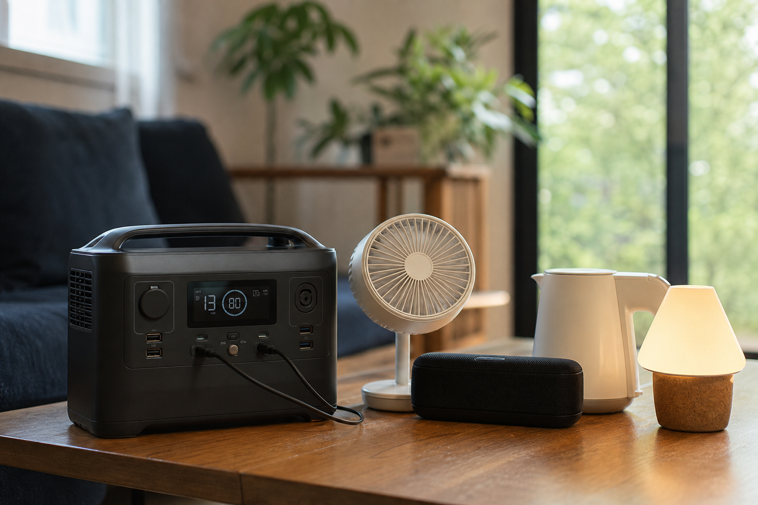 エコフローのポータブル電源を放電するには？