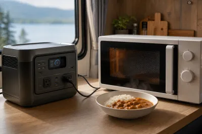 エコフローのポータブル電源で電子レンジは使える？