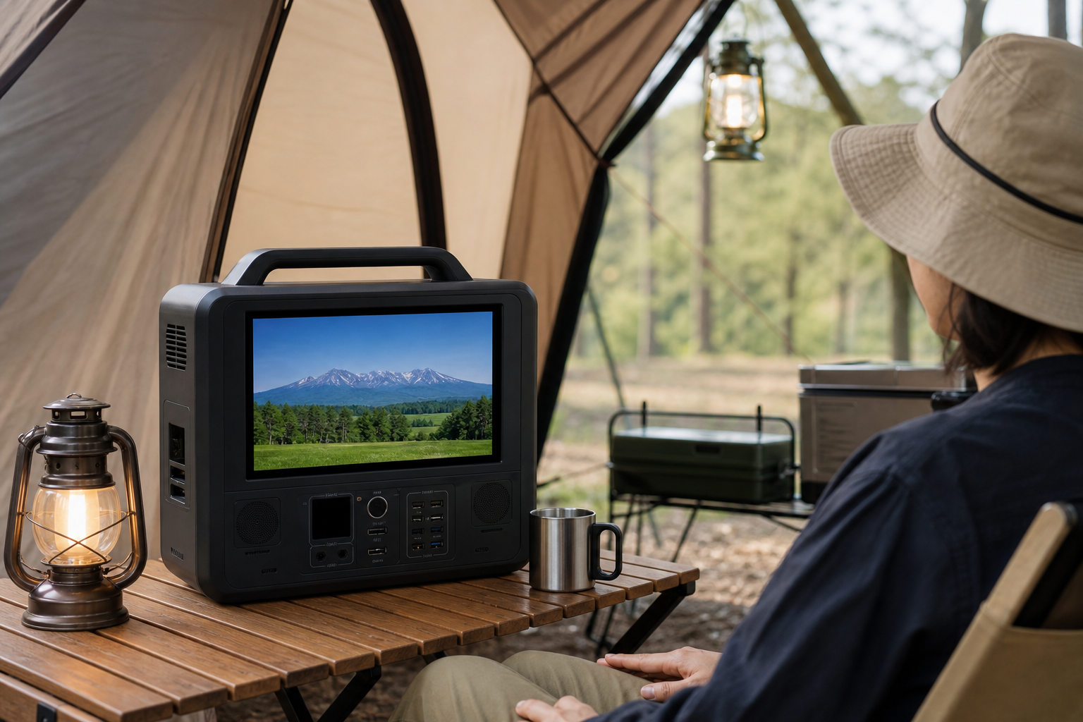 キャプテンスタッグのポータブル電源にテレビ付きがあるって本当？