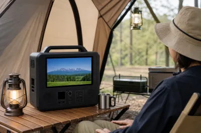 キャプテンスタッグのポータブル電源にテレビ付きがあるって本当？