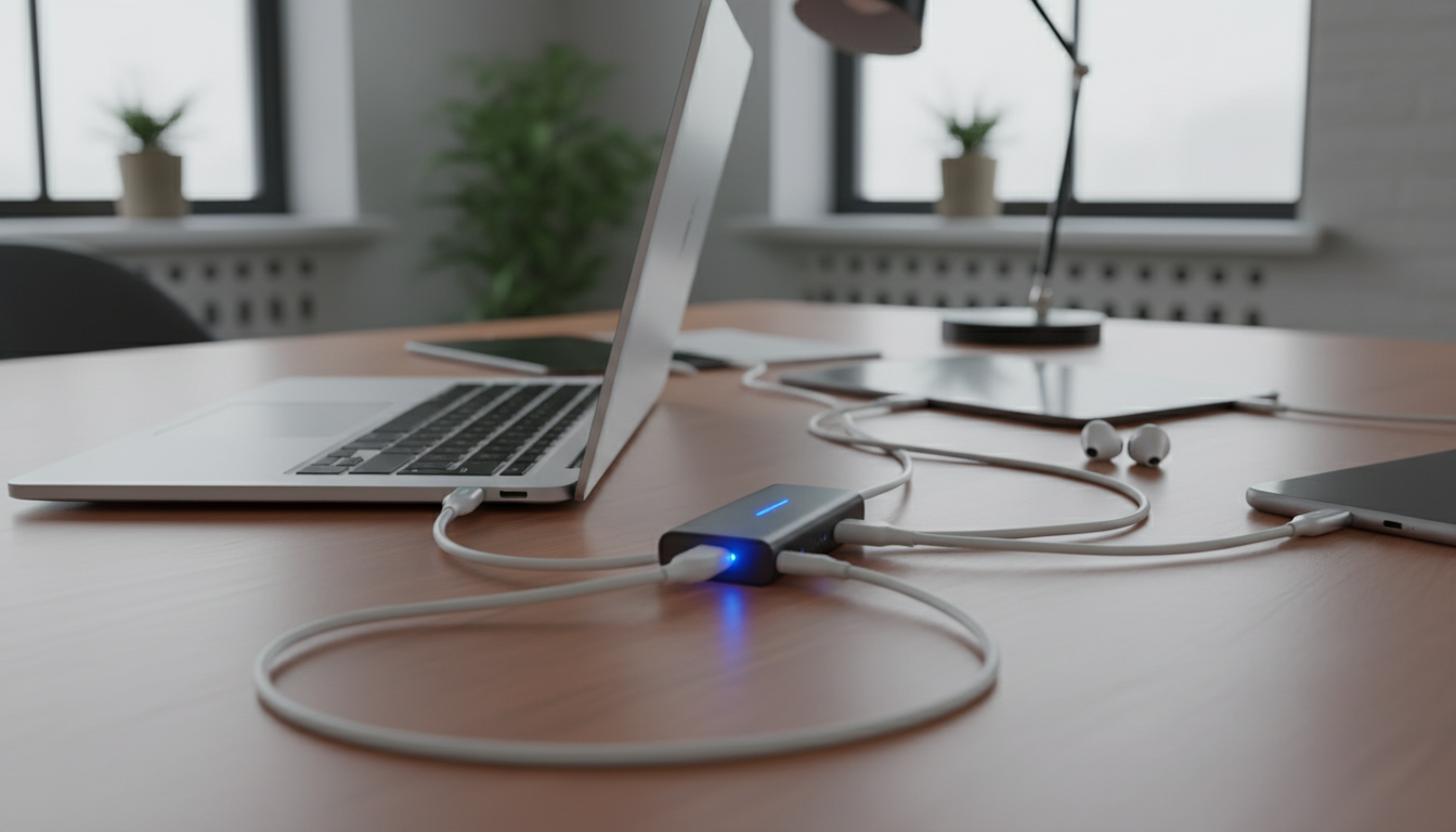 USB-C電源ケーブルならノートPCも複数デバイスも充電できる！
