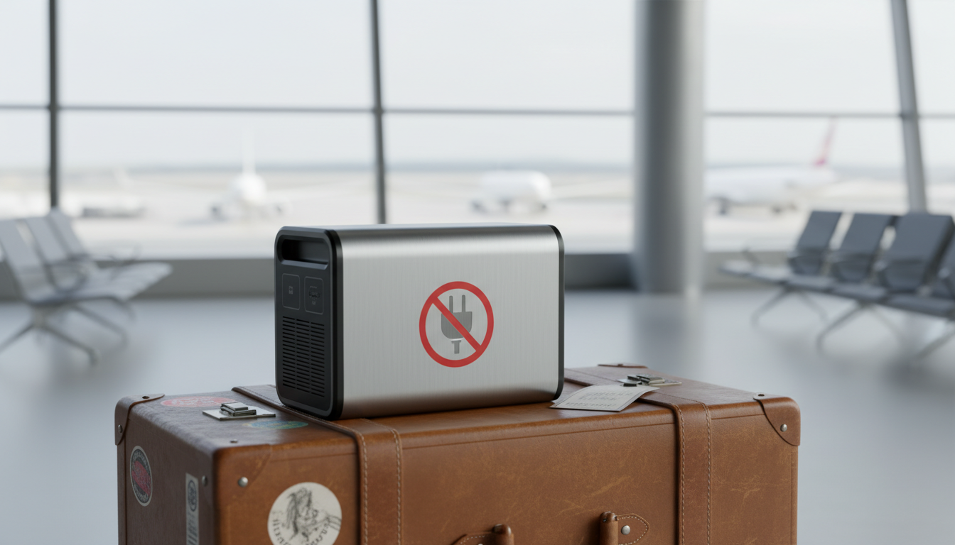 ポータブル電源は預け荷物にできません！機内持ち込みが基本です
