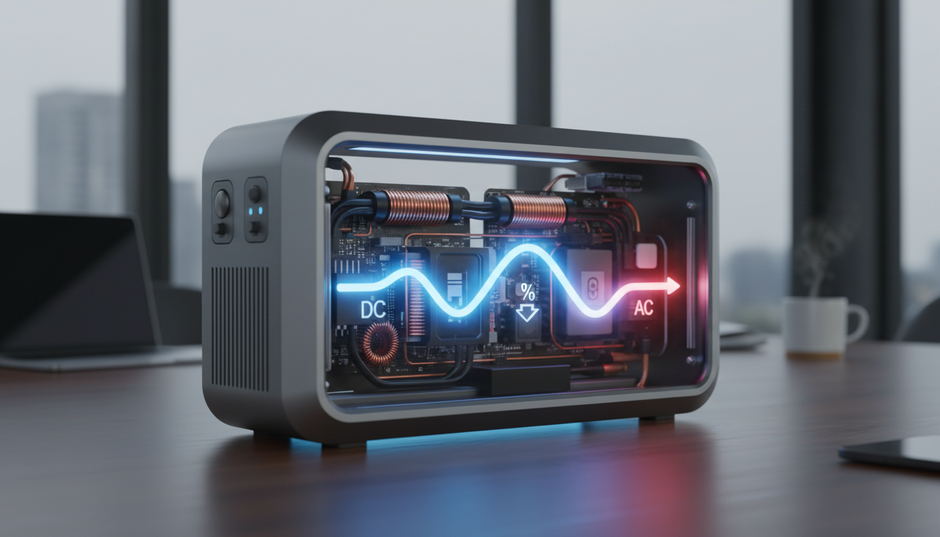 AC変換効率とは、電力を変換する時のロス率のこと