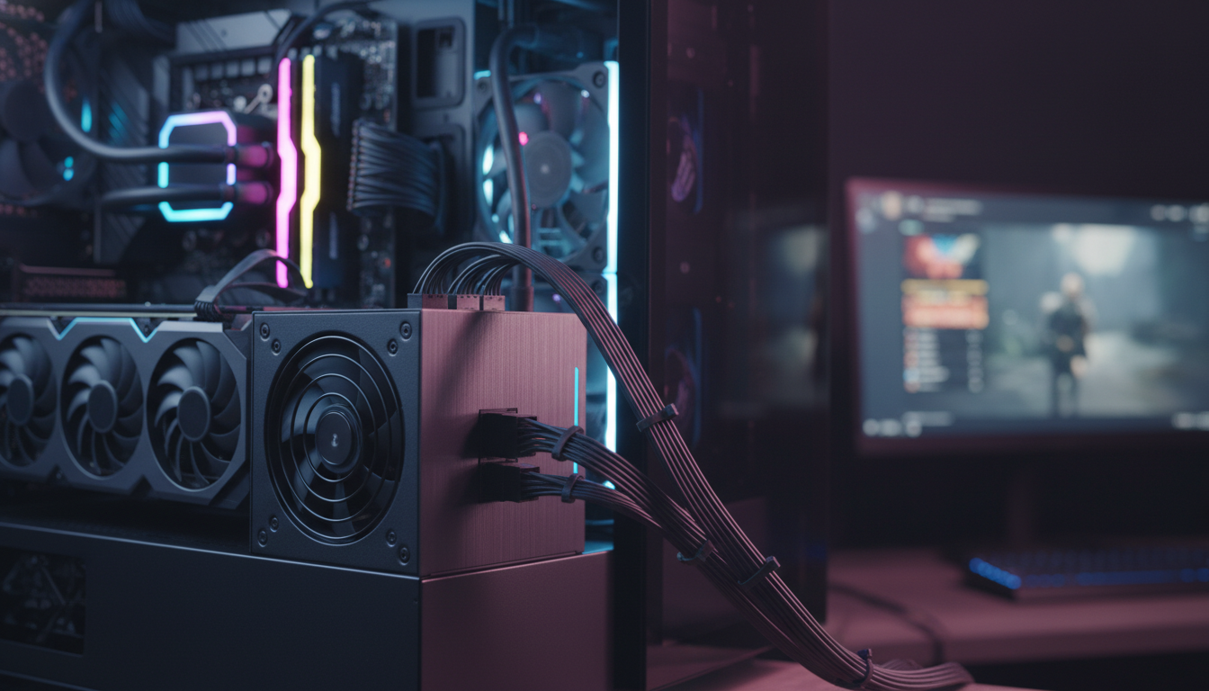 ゲーミングPCの電源容量は最大消費電力の1.5〜2倍が目安です