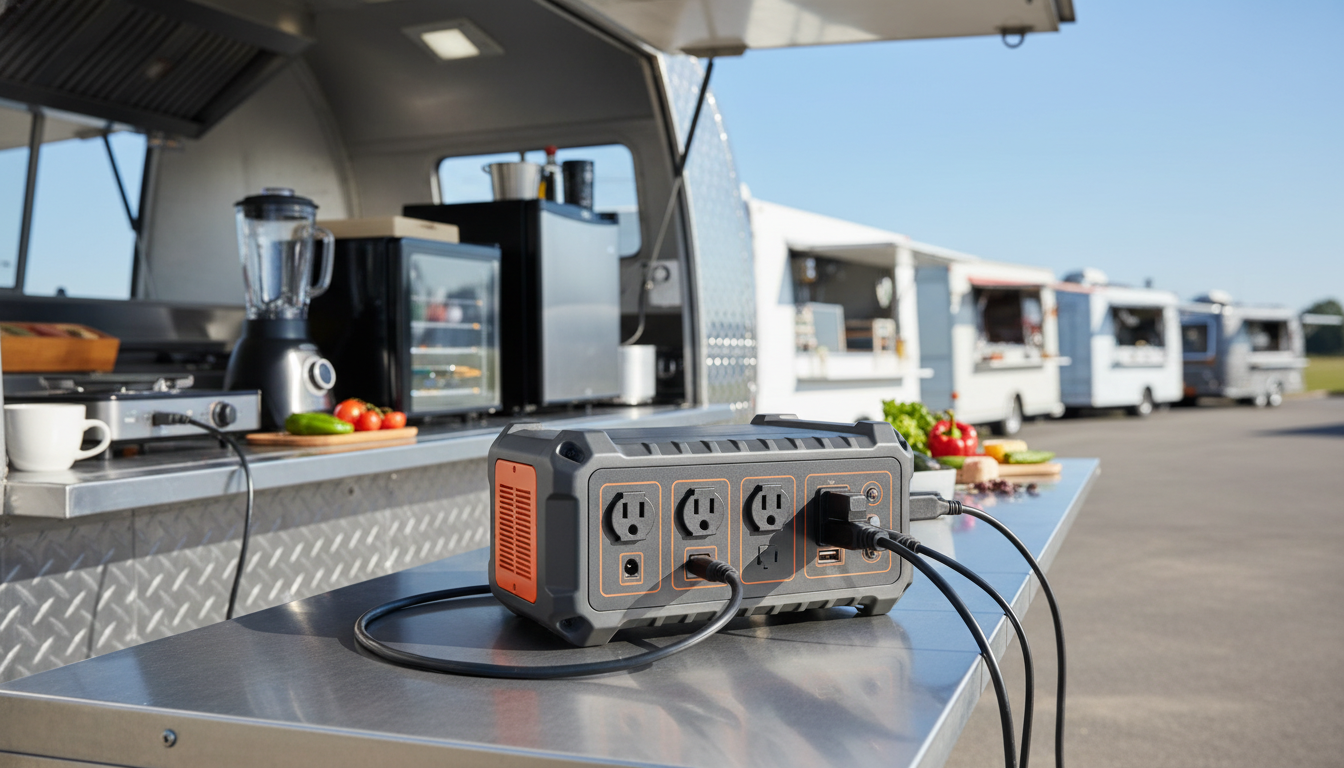 キッチンカーで使えるポータブル電源の具体例