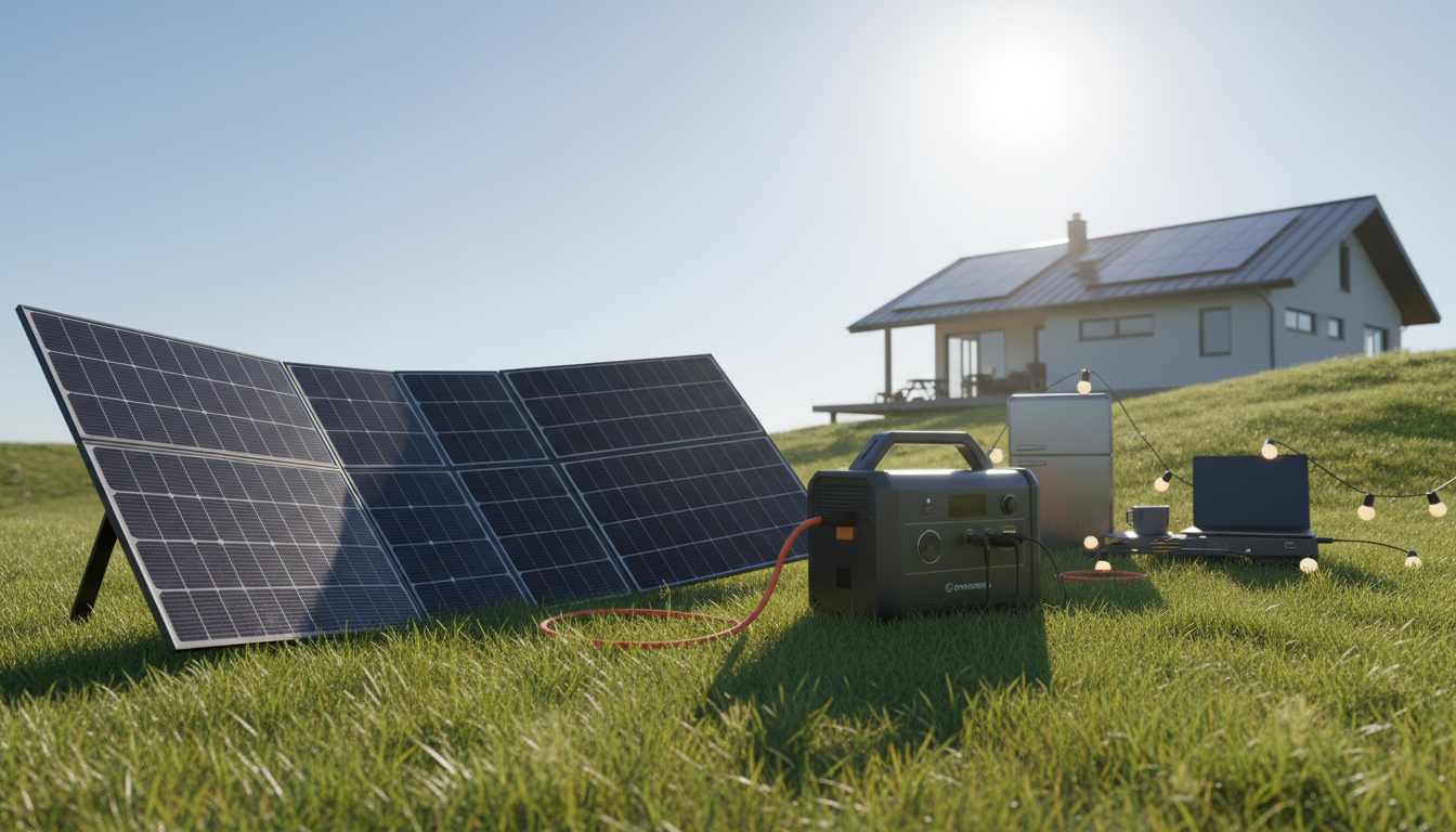 太陽光発電の自立運転とポータブル電源の組み合わせとは？