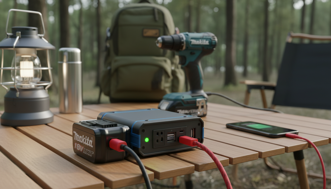 マキタのバッテリーは電源化できます！