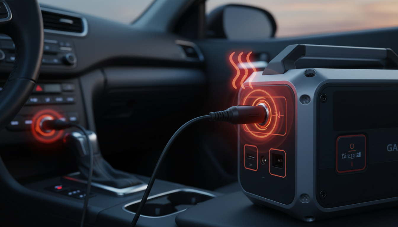 なぜシガーソケット充電で発熱するのか？