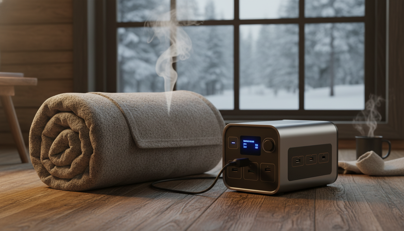 なぜ電気毛布がポータブル電源での暖房に最適なのか？