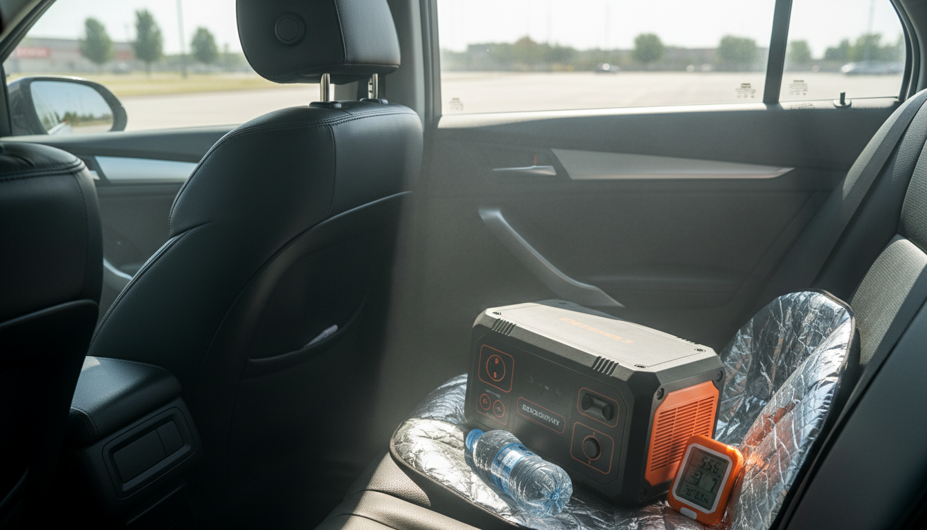 真夏の車内にポータブル電源を放置するのは基本的にNG！