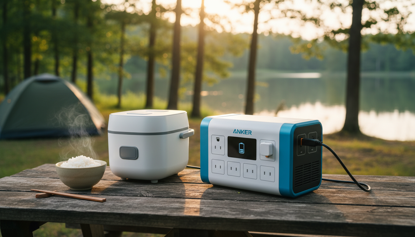 アンカーのポータブル電源なら炊飯器はしっかり使えます！