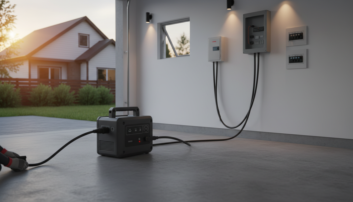 ポータブル電源を家に給電する2つの基本方法