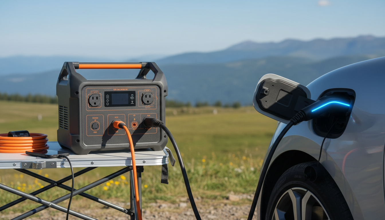 ポータブル電源でCHAdeMO充電は可能です！