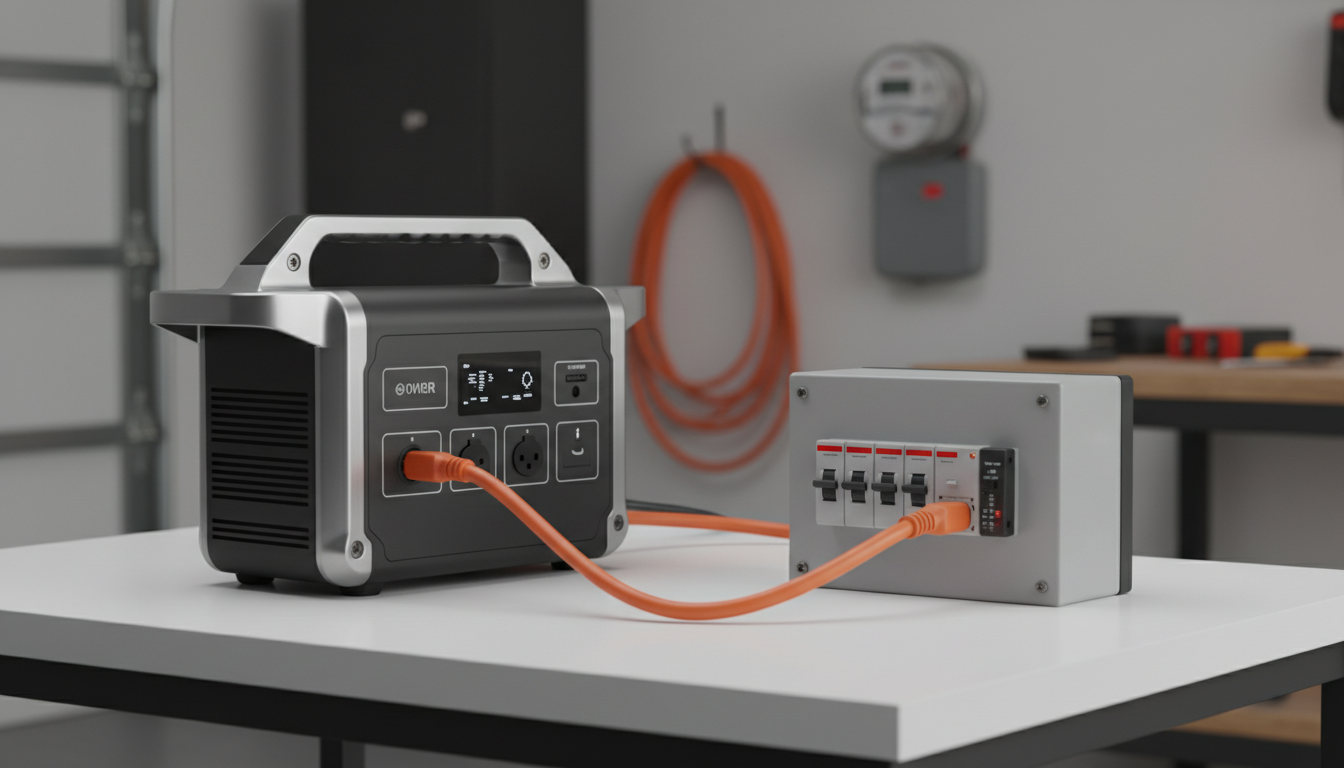 ポータブル電源切り替え分電盤は家全体をバックアップできる装置です