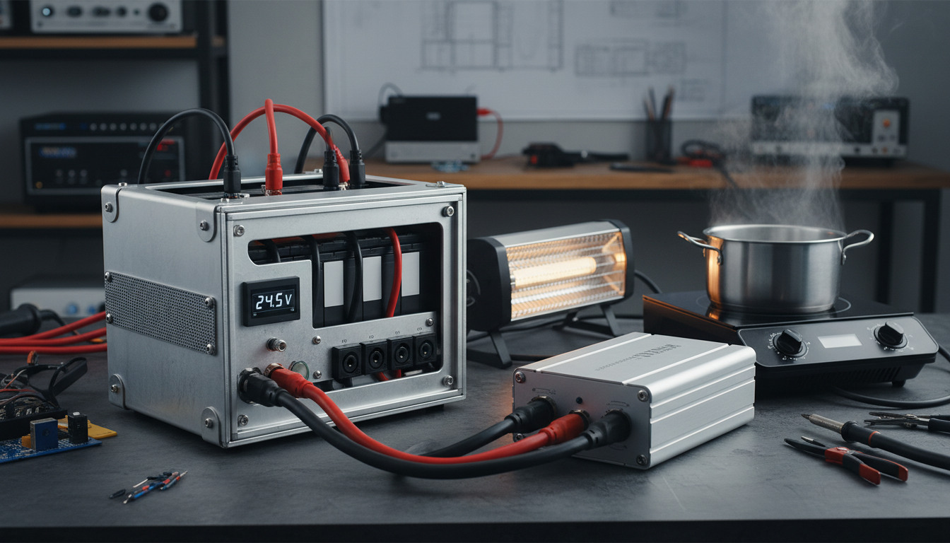 24Vポータブル電源の自作は大電力機器に強い！