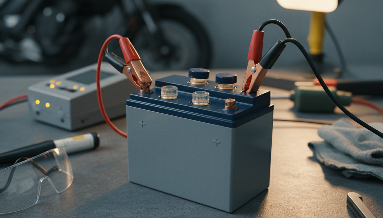 開放型バッテリー充電時はキャップを外すのが正解です!
