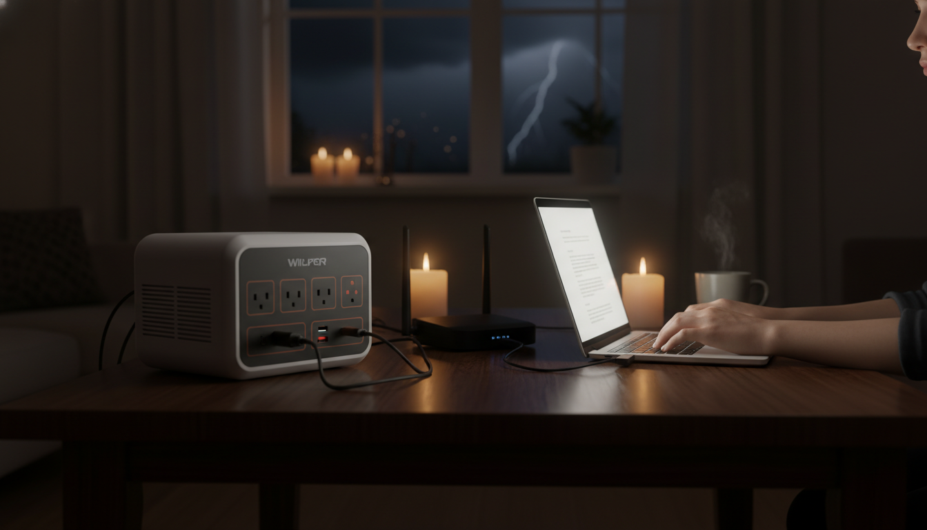 停電時もポータブル電源があればWi-Fiは使い続けられます！