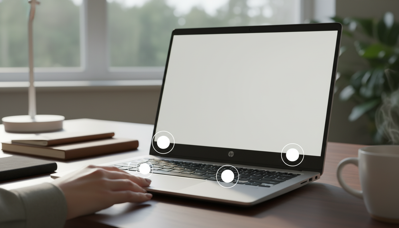 結論：HPノートパソコンの電源ボタンは主に3ヶ所のどれか