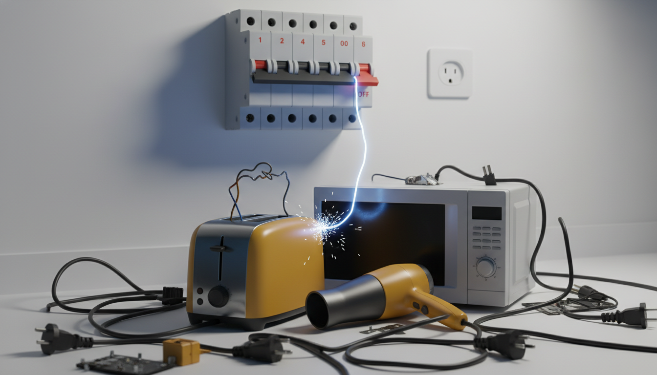 なぜ電化製品の故障でブレーカーが落ちるのか？