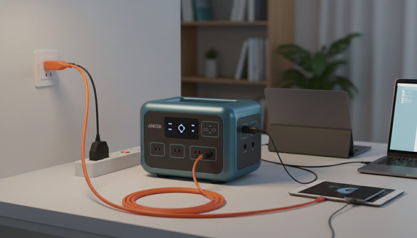 Ankerポータブル電源を常時充電で使う具体例