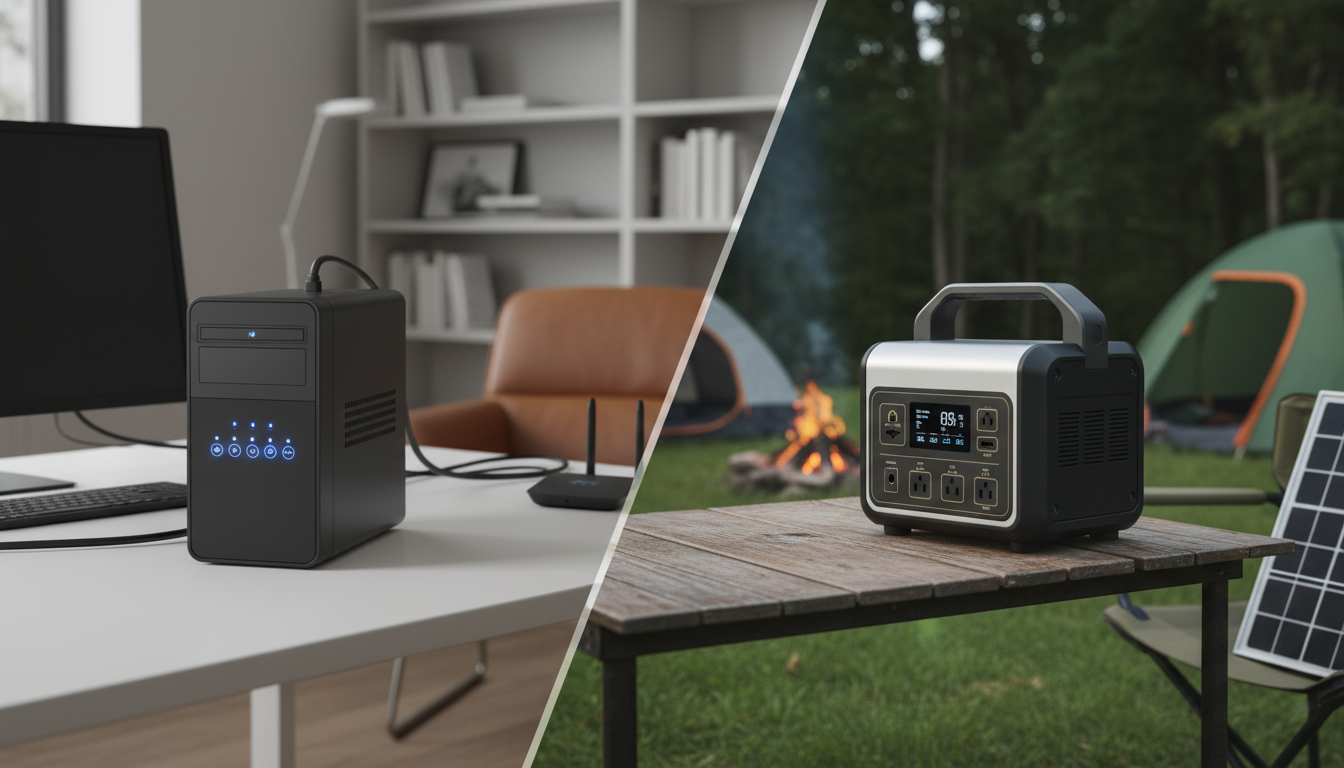 UPSとポータブル電源、目的が違うんです!