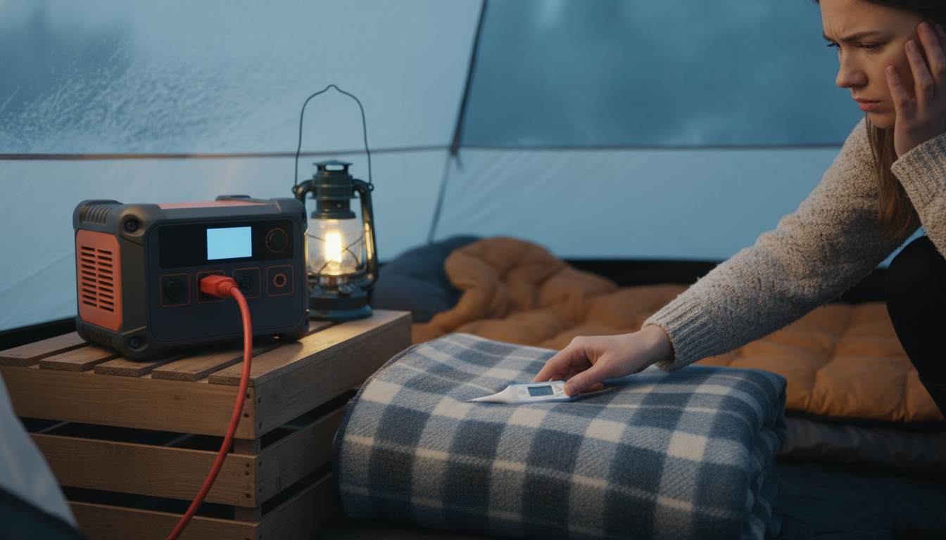 ポータブル電源で電気毛布が暖かくならない主な原因