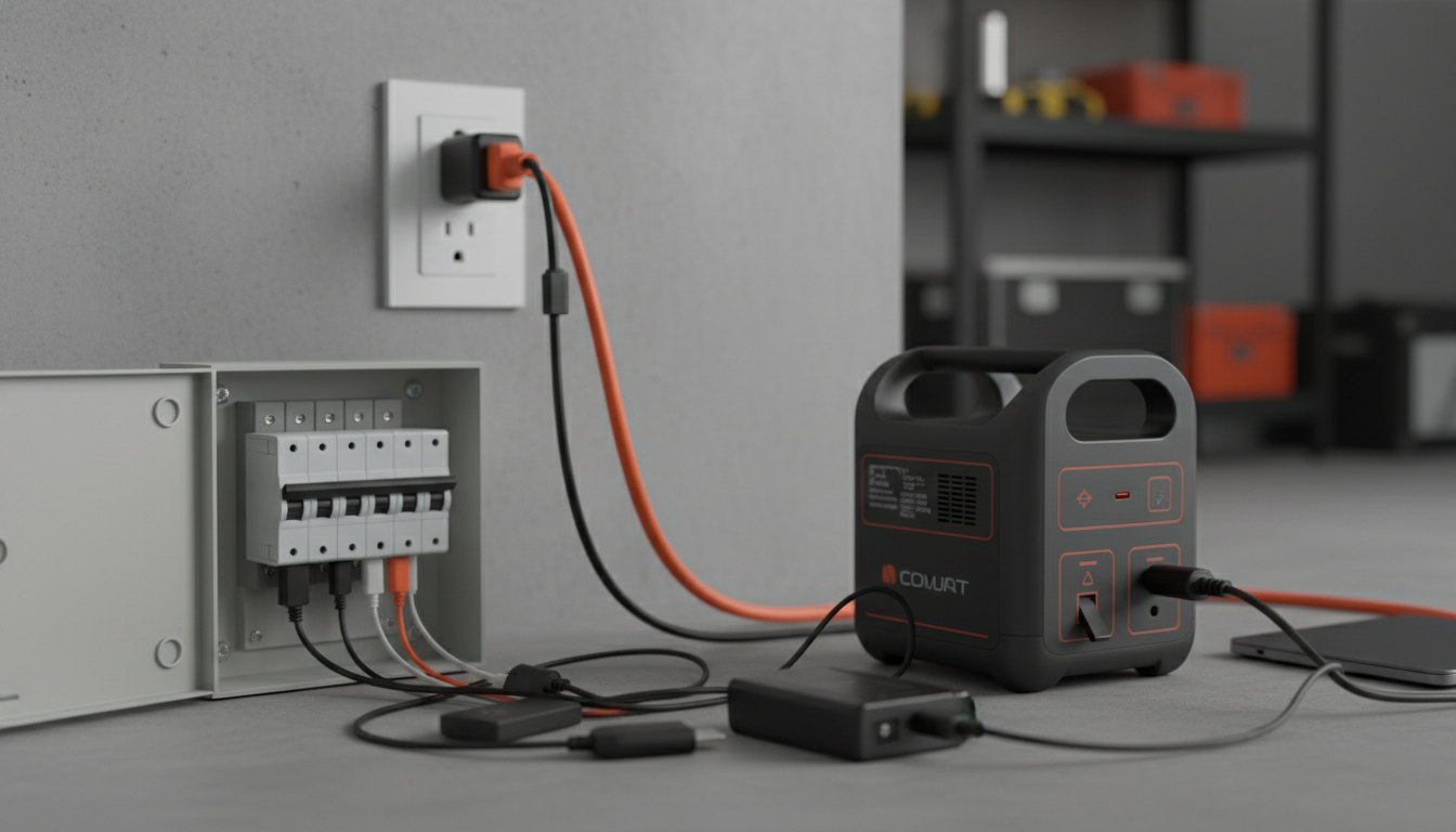 ポータブル電源充電でブレーカーが落ちる主な原因