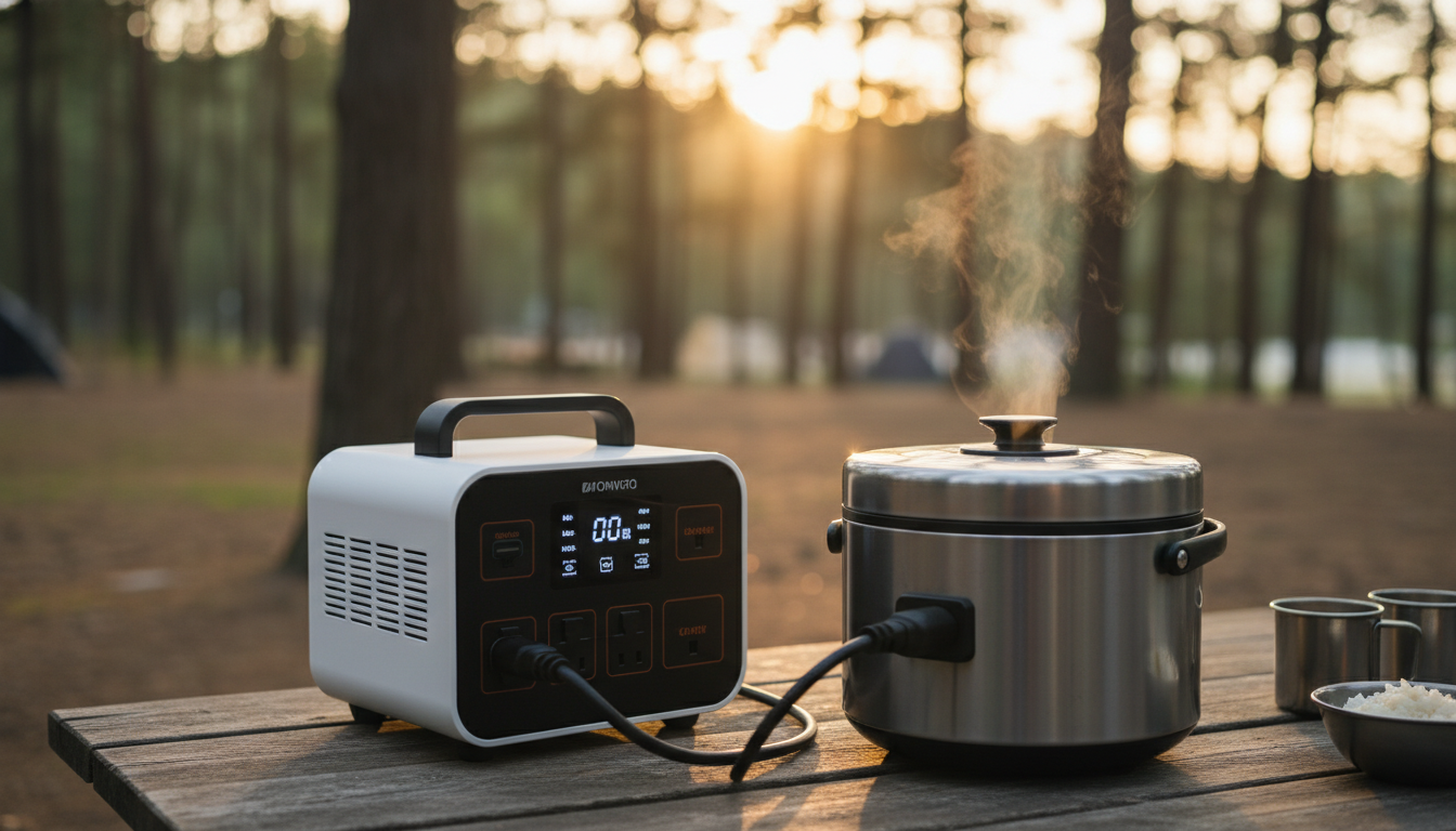 ポータブル電源で炊飯器を使う具体的な方法