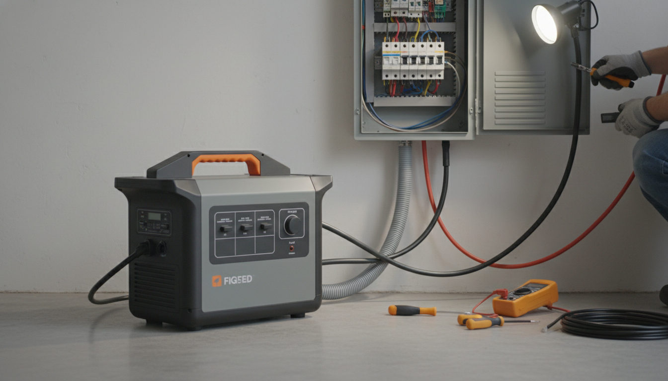 ポータブル電源を分電盤に接続するには専門工事が必須です