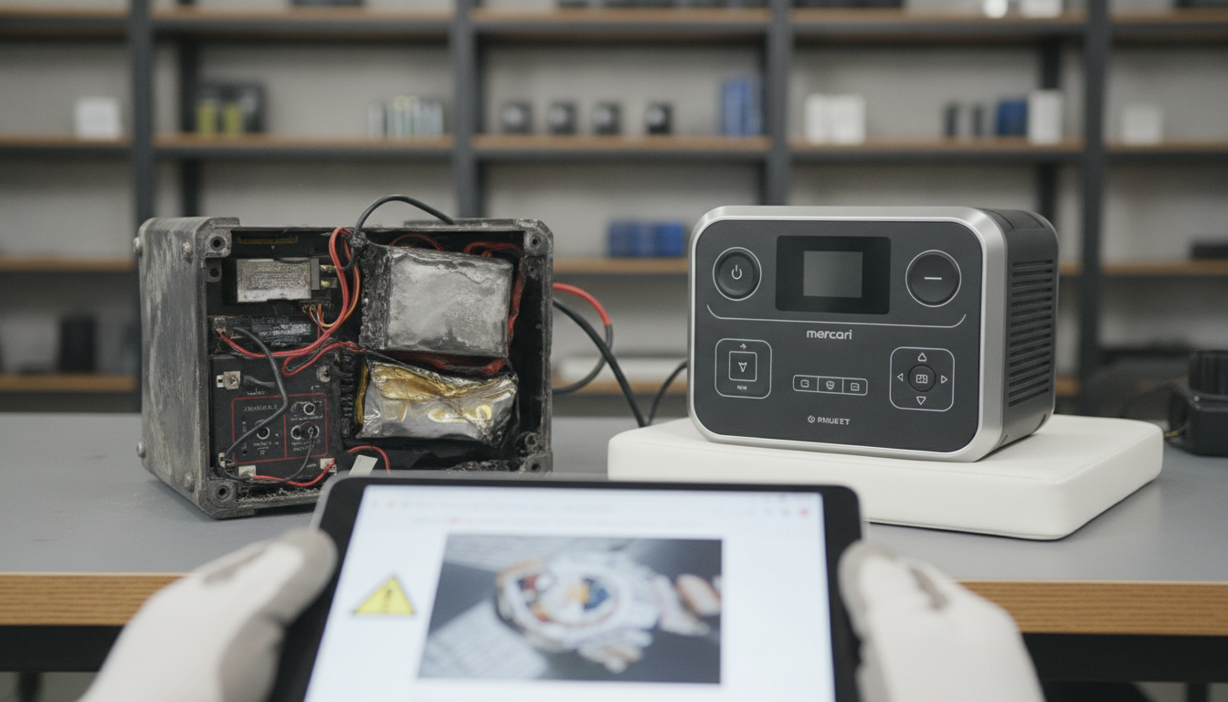 なぜメルカリのポータブル電源にリスクがあるの?