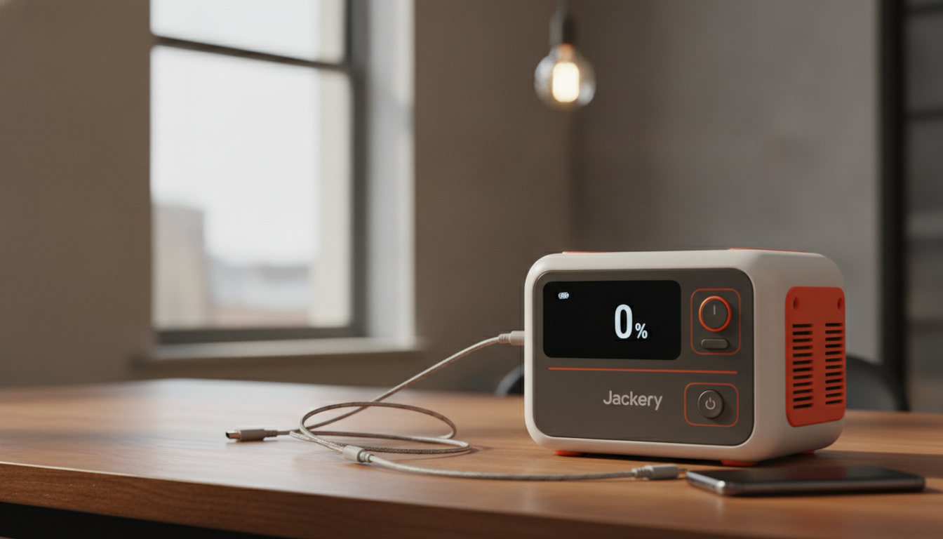 なぜジャクリのポータブル電源は0%表示になるのか?