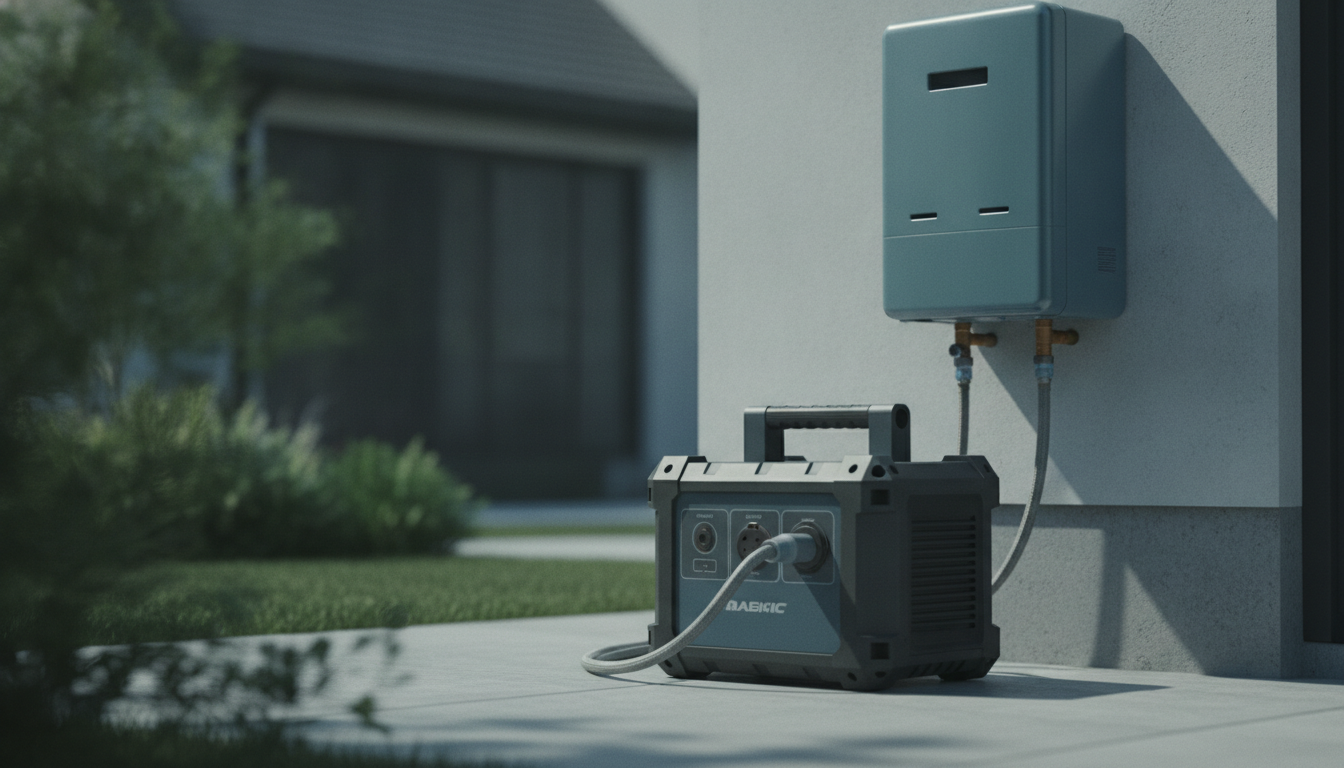 ポータブル電源でガス給湯器は動きます！