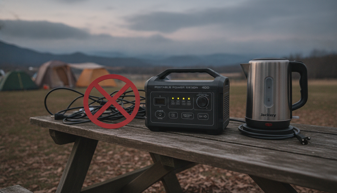 なぜJackery 400で電気ケトルが使えないのか