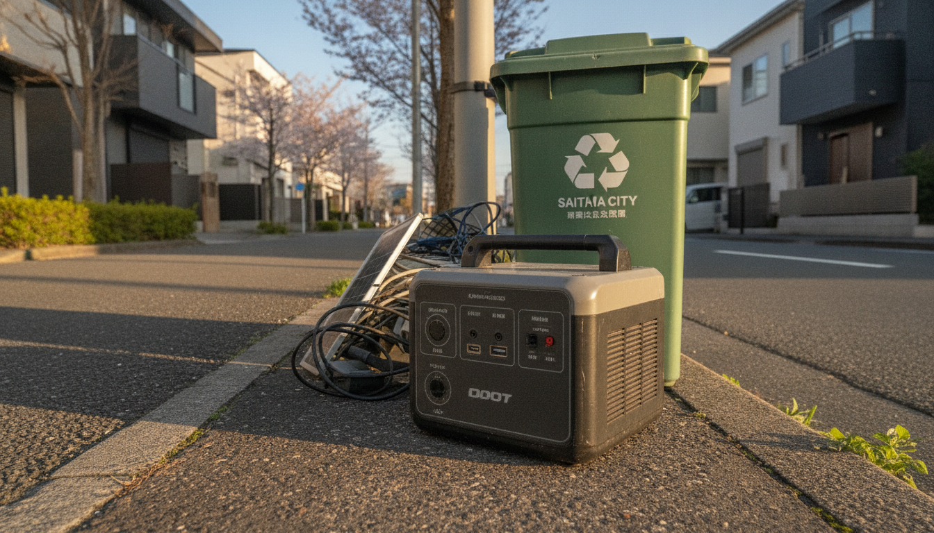 さいたま市でのポータブル電源の捨て方【結論】