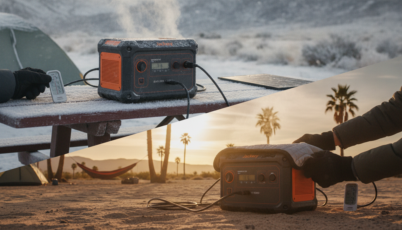 Jackeryポータブル電源は気温によって使い方が変わる！