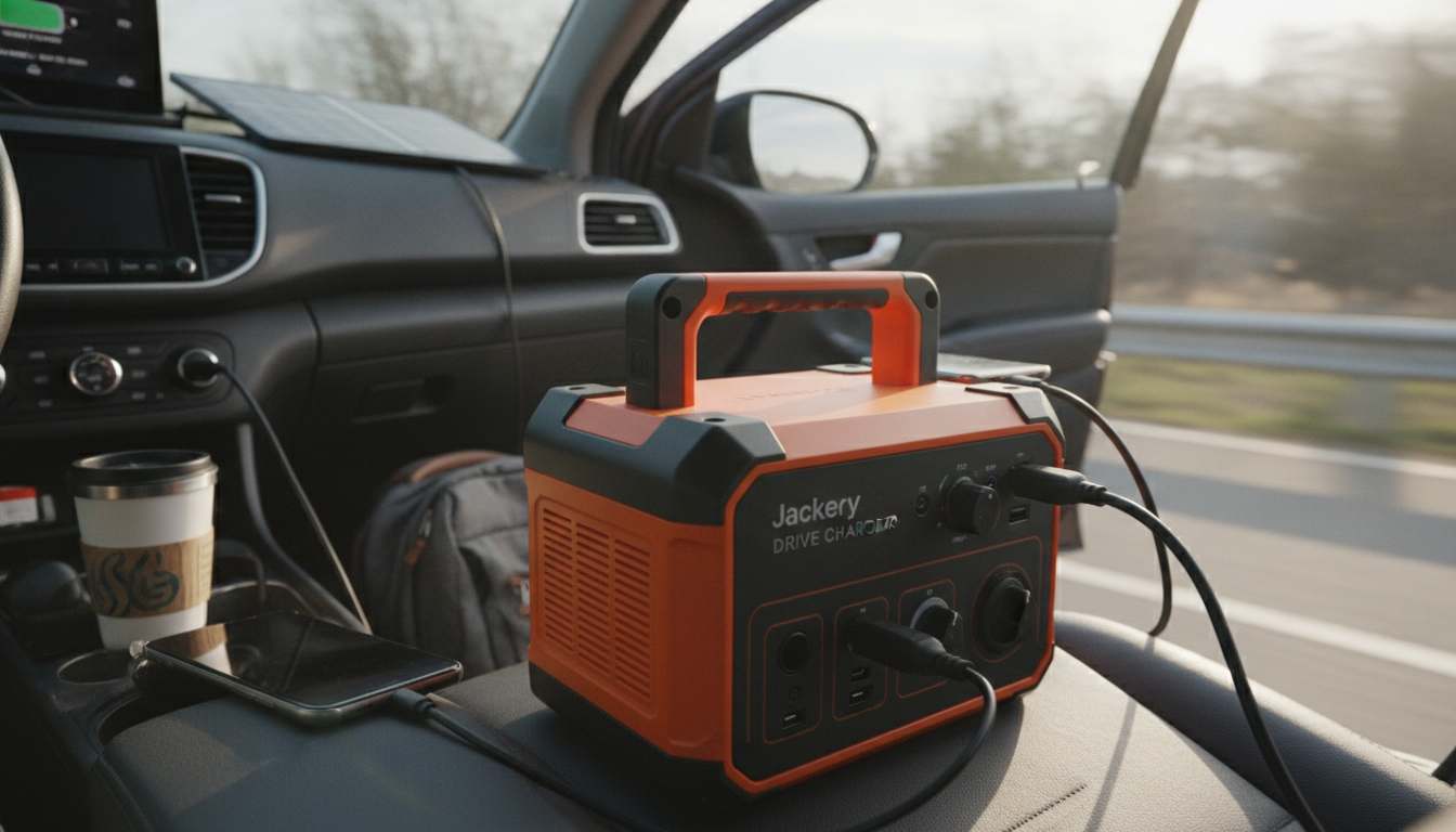 Jackery Drive Charger 600Wは移動中の急速充電を実現する専用機器です