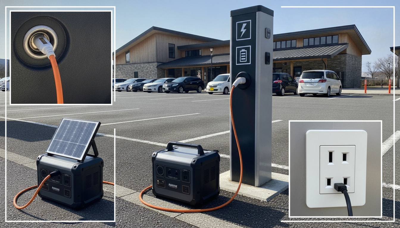 道の駅で安全に充電する3つの具体的な方法
