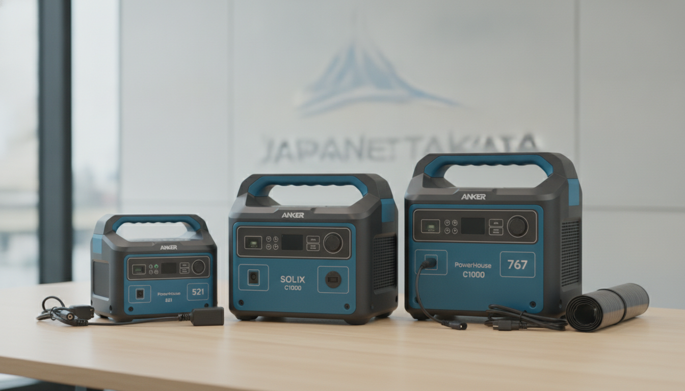ジャパネットたかたで販売されているAnkerポータブル電源の具体例