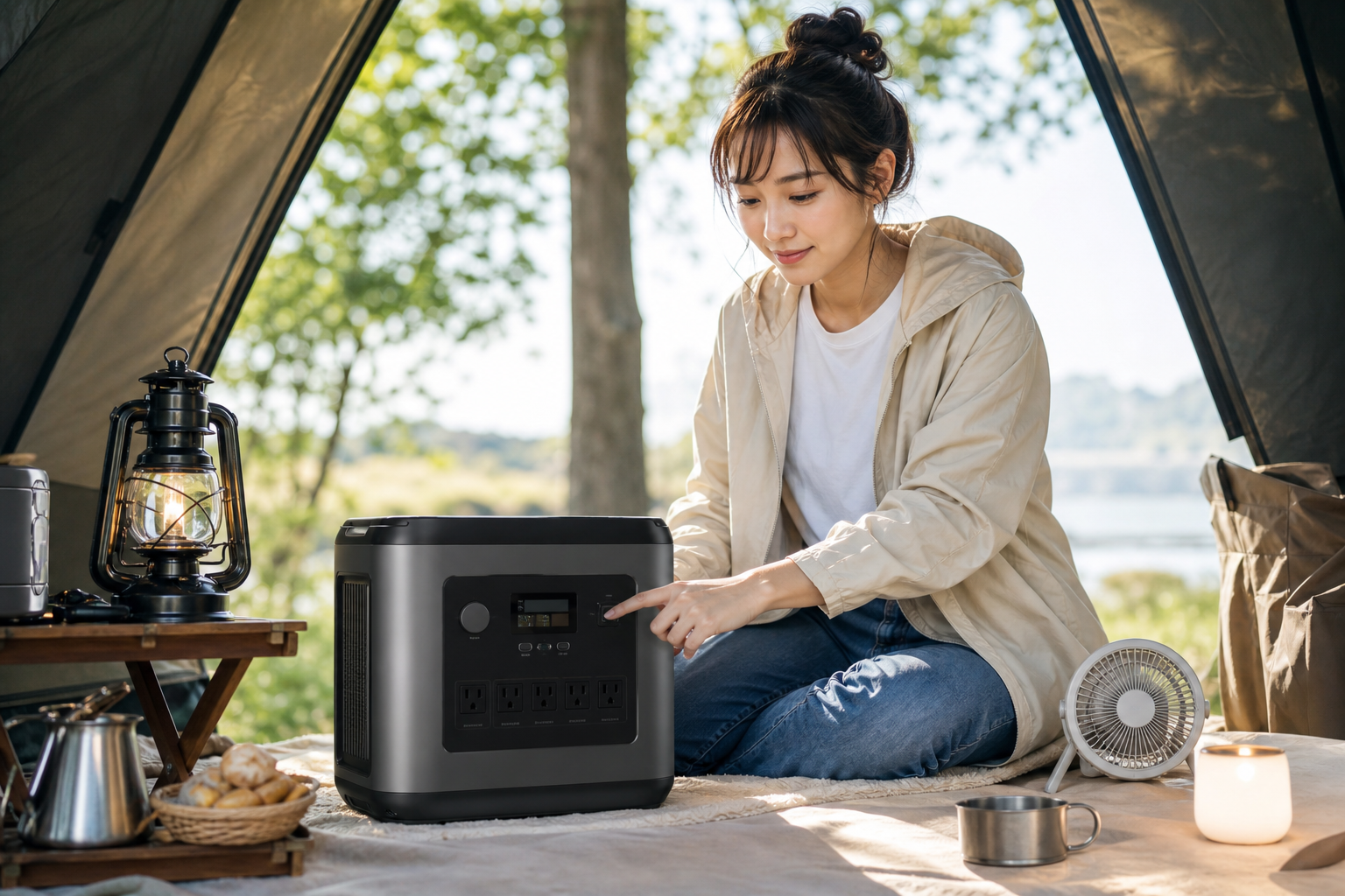 ALLPOWERSポータブル電源は、操作がとてもシンプルで誰でもすぐ使いこなせます！